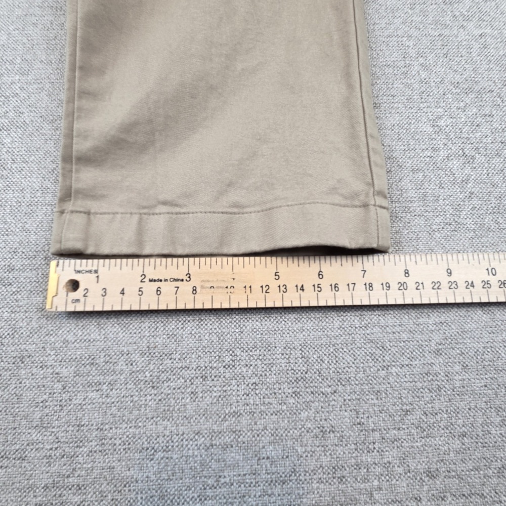 Uniqlo Slim Fit Chino Khaki Flat Front Pants Men's 38x34‎ Comfort City Preppy - Picture 10 of 10